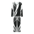 thumbnail image 4 of Zpanxa Womens Pajama Sets 2 Piece Casual Lounge Sets Solid Color Long Sleeve Top Pants Pajama Set Print Pj Sets Sleepwear Black C S, 4 of 5