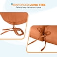 thumbnail image 6 of EAGLE PEAK Tufted Outdoor/Indoor Seat/Back Chair Cushion, Set of 2, 42 x 21 in, Burnt Orange, 6 of 10