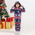 thumbnail image 4 of URMAGIC Matching Family Pajamas Hoodie Sleepwear Christmas PJ's Festival Snowflake Plush Cozy Warm Onesie, 4 of 12