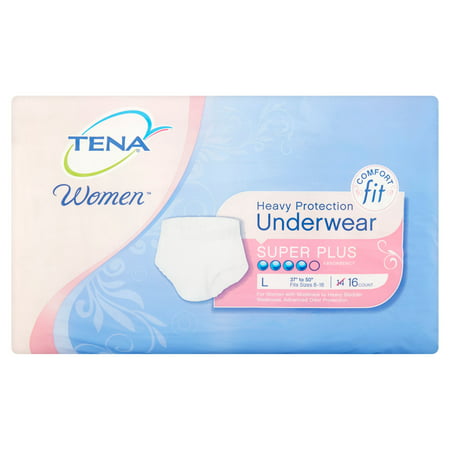 TENA WOMEN Heavy Protection Underwear, Large, 16 count - Walmart.com