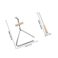 thumbnail image 2 of DECORNIJIA Triangle Percussion Instrument for Shops 1 Set 7.94X4.32X0.24in, 2 of 7