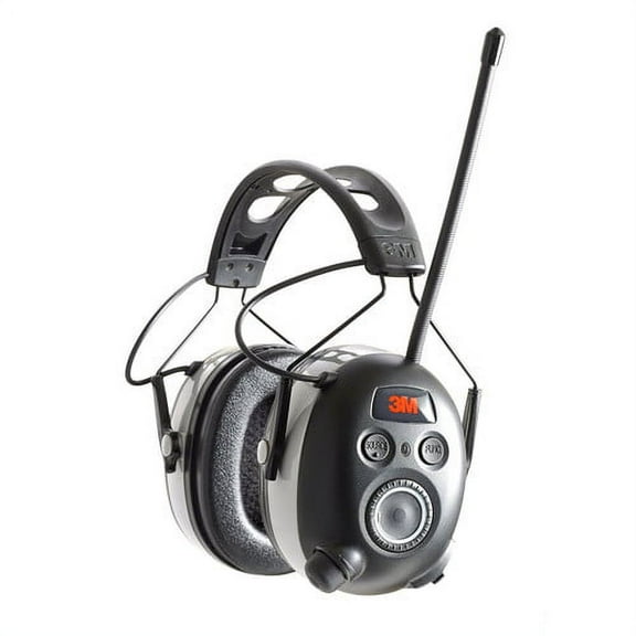 3M WorkTunes Wireless Hearing Protector Bluetooth and AMFM Radio, Black