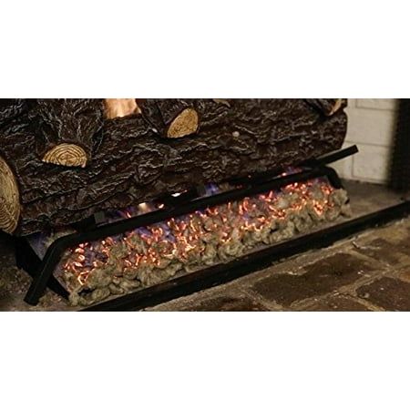 Gas Log Replacement Elegant Fiber Glowing Embers Rock Wool 4 Oz