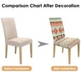 thumbnail image 7 of Retro Bohemian Dining Chair Covers for Kitchen Set of 4, Washable Stretch Slipcovers Featuring Vintage Tribal Patterns, Removable Polyester Seat Protectors for Farmhouse Chic Decor, 7 of 7