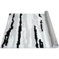 thumbnail image 5 of HR Modern Abstract Black and White Shag Area Rug - Luxurious Soft Plush Texture for Contemporary Home Decor, High Pile Floor Carpet, 5 of 5