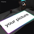 thumbnail image 1 of Alfombrilla de ratón personalizada RGB, blanca pura, luz LED retroiluminada para Gamer, 90x40cm LIUWENJING unisex, 1 of 2