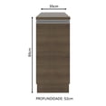 thumbnail image 2 of Mueble de Cocina MADESA Glamy 35 cm 1 Puerta Marrón, 2 of 5