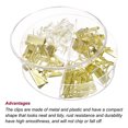 thumbnail image 4 of Papel Clips Carpeta Clips Juego, 144en2 Juegos Oficina Clips con Carpeta Clips, Papel Clips, Chinchetas Adecuadas para Escritorio Oficina Dorado Tono, 4 of 5