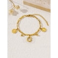 thumbnail image 1 of Pulsera de estilo hip hop con personalidad redonda de acero de titanio de moda, pulsera de estilo frío para novias estudiantes, 1 of 1