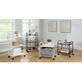 thumbnail image 6 of SunnyPoint Minimalist Style Utility Rolling Shelf Cart (BLK), 6 of 6