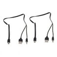 thumbnail image 1 of 2X 3.5mm Aux USB2.0 Male Mini 5 Pin USB Portable Speaker Audio Cable, 1 of 5