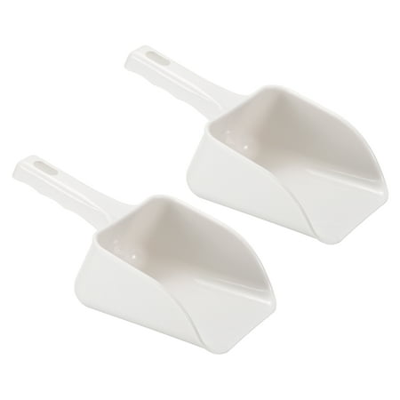 

Uxcell ABS 9.06x3.54 Small Flour Cereal Sugar Handle Shovel Scoop White 2 Pack