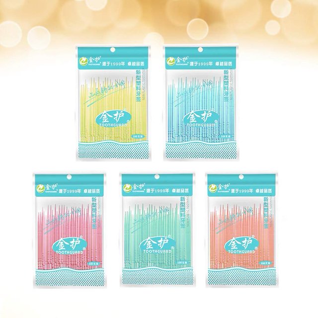 CARBONLIKE 100 Uds cepillo interdental cepillos dentales hilo dental púas hilo dental ShuxiuWang 8390612227455