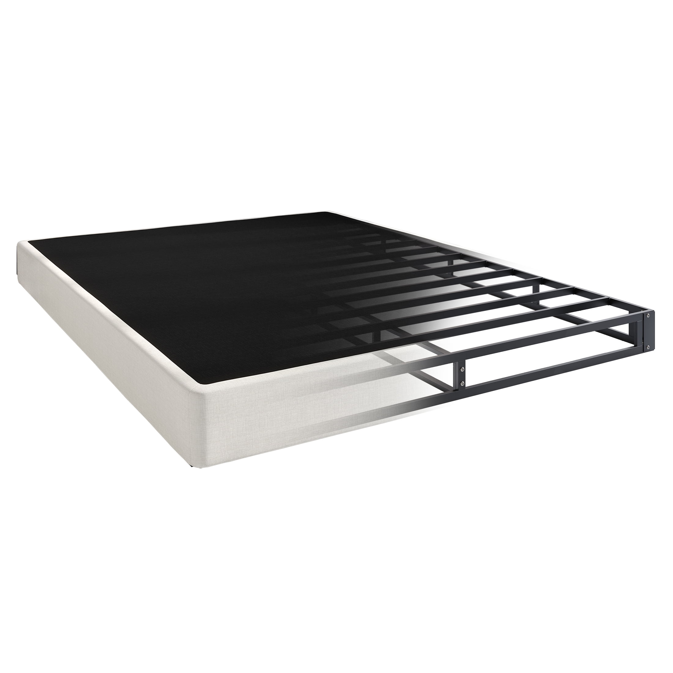 Castle Place 5" King Size Metal Box Spring in Warm Grey Linen