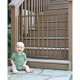 thumbnail image 2 of Cardinal Gates SS30OD Puerta para bebés al aire libre para escaleras - Puerta para perros ajustable para exteriores - Puerta de seguridad de aluminio para niños y mascotas - Se puede instalar en ángul, 2 of 5