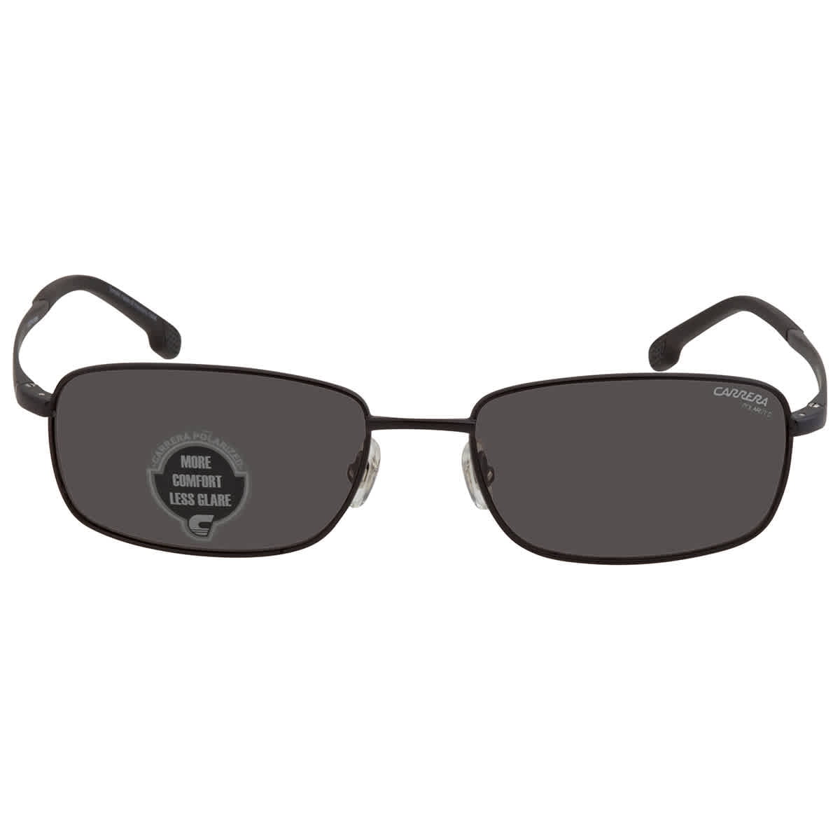 Carrera Polarized Grey Rectangular Men's Sunglasses CARRERA 8043/S 0003/M9  56 