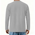 thumbnail image 4 of Dry Fit Long Sleeve Shirt for Men, Solid Color, Lightw8, Breathable, Pullover Top, Polyester Spandex, 1 Pc, 4 of 8