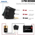 thumbnail image 4 of Nilight 12V Automotive LED Rocker Switch 12-Piece Round Toggle On-Off Control Blue Green Yellow Red, 4 of 9