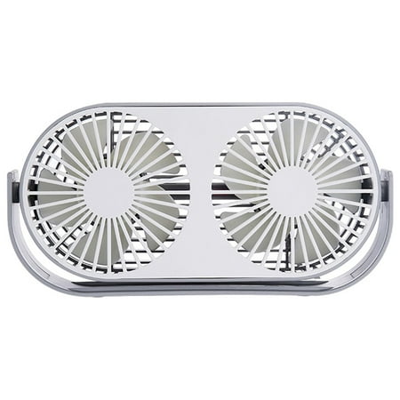 

ESULOMP Desktop Double-Headed Dual-Blade Aromatherapy Fan Usb Rechargeable Tabletop Fan with Aromatherapy Tablet in 3 Speeds