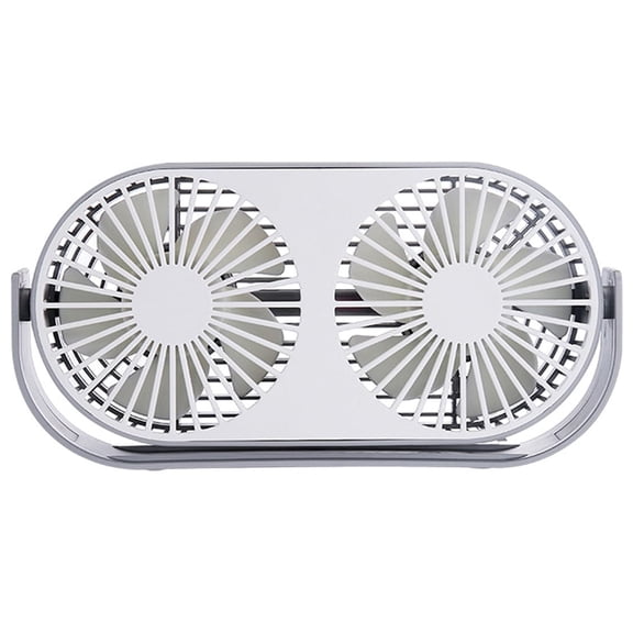 MERILER Desktop Double-Headed Aromatherapy Fan with USB Rechargeable, 3 Speed Settings, and 2000mAh Large Capacity Battery for Quiet and Cooling Breeze