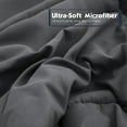 thumbnail image 6 of HIG Light Weight Down Alternative Comforter Set, King, Gray, Reversible, 6 of 9