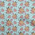 thumbnail image 1 of oneOone Viscose Chiffon Light Blue Fabric Florals Fabric For Sewing Printed Craft Fabric By The Yard 42 Inch Wide, 1 of 4