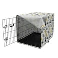thumbnail image 3 of Abstract Dog Crate Cover, Creative Pattern of Mount Triangles, Easy to Use Pet Kennel Cover Small Dogs Puppies Kittens, 7 Sizes, White Multicolor, by Ambesonne, 3 of 6