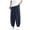 Navy, variant on Men's Casual Pants Mens Solid Sweatpants Casual Harem Pants Sportswear Trousers With Pockets Grey L