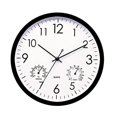 thumbnail image 1 of Classic Round Wall Clock With Thermometer Hygrometer - Waterproof Silent Outdoor Clock, 1 of 5