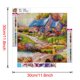 thumbnail image 2 of 5D bricolaje completo taladro cuadrado diamante pintura paisaje cruz puntada mosaico kits, 2 of 9