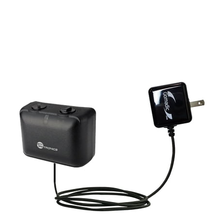 Gomadic Intelligent Compact AC Home Wall Charger suitable for the TaoTronics TT-PT06 - High output power with a convenient, foldable plug design - Use