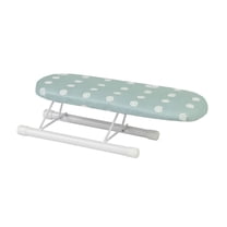 ACDANC Foldable Ironing Board,Portable for Ironing Clothes,Tabletop Ironing Board,Mini Ironing Board for Craft Room,Travel,Dorm,Apartment Green Dot