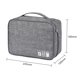 thumbnail image 5 of Organizador De Almacenamiento Bolsas de almacenamiento impermeables para cables de datos de viaje Gadget Wire Zip Packs (gris), 5 of 5