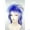 Blue and White, variant on Lacey Wigs Punk Sh Blue/White