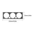 thumbnail image 3 of Real Bright Soft Car Interior Carbon Fiber Sticker DecorationCarbon Fiber Interior Climate Control Cover For Toyota Tacoma 2012-2015Auto Car Protection Interior Accessories, 3 of 8