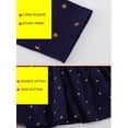 thumbnail image 5 of HWJAD 2-7 Years Kids Girl's Dresses Cotton Jersey Long Sleeve Crewneck Swing A-Line Cute Appliques Unicorn Midi Casual Star Print Dress, 5 of 7