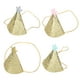 thumbnail image 2 of KAKOWELY 4 gorros de fiesta con lentejuelas brillantes y estrellas para fiestas de cumpleaños infantiles (rosa, dorado, azul y plateado)., 2 of 4