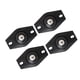 thumbnail image 4 of Polea de pasta Polea universal Polea de rueda Polea de caja de autoalmacenamiento de bajo ruido Negro, 4 of 7
