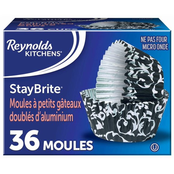 Reynolds StayBrite Baking Cups, Damask, 36 Cups