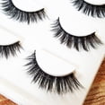thumbnail image 4 of Happydeer 3Pairs Natural Thick 3D False Eyelashes Makeup Fake Cross Eye Lashes Extensions, 4 of 13