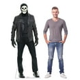 thumbnail image 3 of Cardboard People Masked Leather Man Life Size Cardboard Cutout Standup, 3 of 4