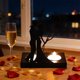 thumbnail image 4 of Candelabro de metal en forma de corazón | Lámpara de vela de metal negro | Decoración romántica para aniversarios | Adorno para pedida de mano y confesión de matrimonio | Regalo de recuerdo para, 4 of 6
