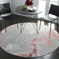 thumbnail image 2 of SAFAVIEH Meadow Derbhile Medallion Area Rug, Light Grey/Pink, 6'7" x 6'7" Round, 2 of 8