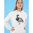 thumbnail image 2 of Brant Goose Drawing Hoodie Women -Image by Shutterstock, Female XX-Large, 2 of 4