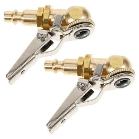 NUOLUX Inflate Locking Air Chuck 2Pack Golden for Various Vehicles and Tires NUOLUX Inflate Locking Air Chuck 2Pack Golden for Various Vehicles and Tires