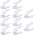 thumbnail image 1 of 30 Pieces Shoe Slots, Adjustable Shoe Racks, Shoe Stacker / Shoe Holder Set, 3 Height Adjustable, Space-Saving, Non-Slip, Plastic White, 1 of 6