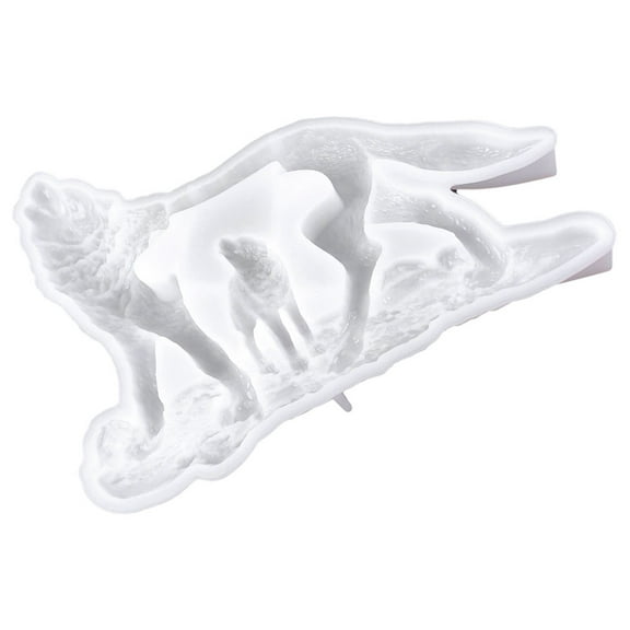 SEWCHICS resin epoxy molds Wolf Casting Mold White 1Pcs Ornament Making present Giving