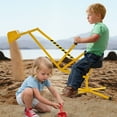thumbnail image 2 of Gymax Kids Ride on Sand Digger w/ 360° Rotatable Seat Flexible Shovel for Dirt Snow, 2 of 10