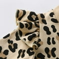 thumbnail image 3 of Toddler Baby Girls Clothes Leopard Print Tops + Leopard Pants Outfits Set Beige 6-9 Months, 3 of 6