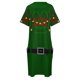 thumbnail image 4 of Disfraz de elfo navideño para mujer, vestido largo con bolsillo, vestido de fiesta elegante y lujoso, vestido de noche., 4 of 6